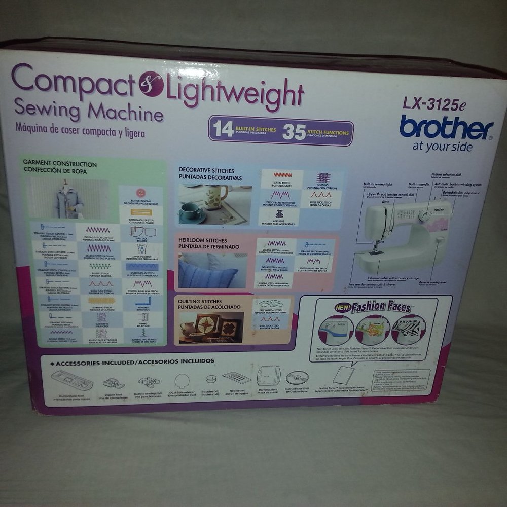 BROTHER Sewing Machine LX-3125 Portable 14 Stitch - Picture 9 of 10